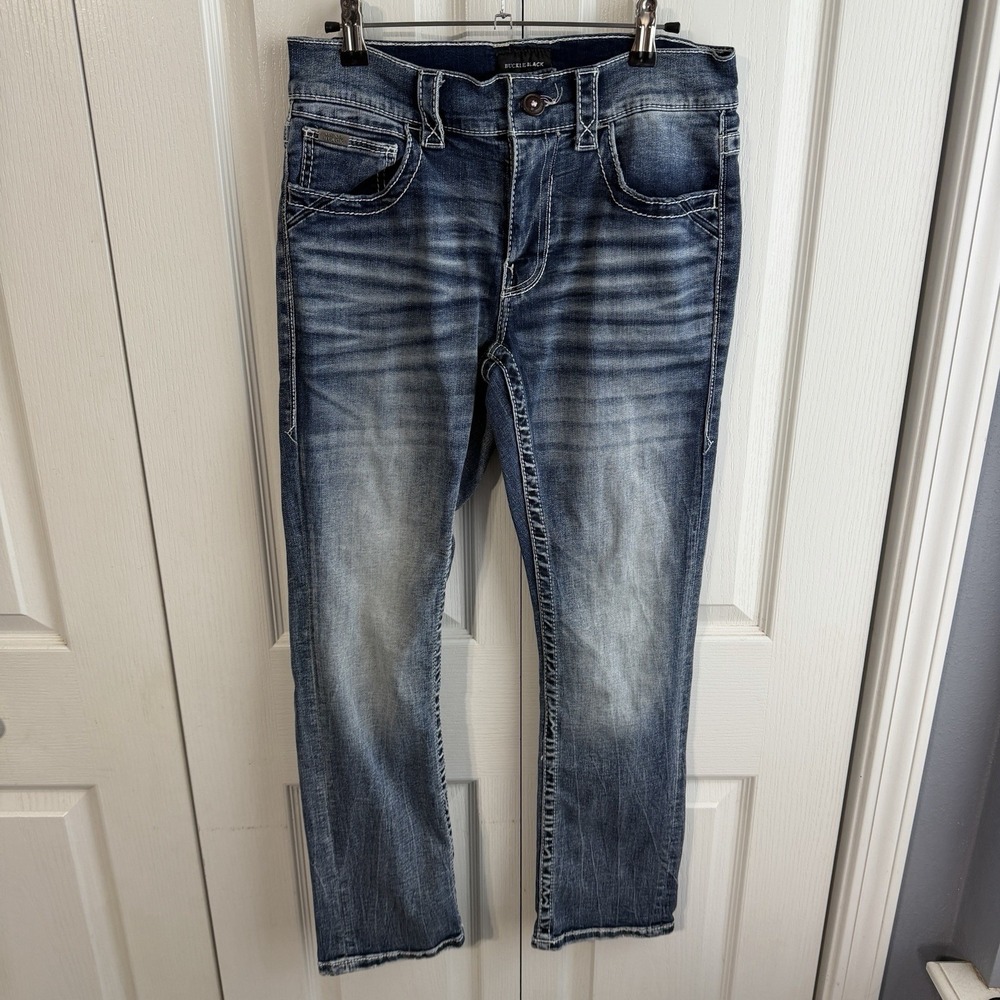 Buckle Black Fit No 3 Denim Straight Leg Jeans Women's Size 30 X 30 Preppy Boho